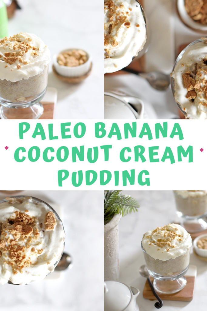 Paleo banana coconut cream pudding with A Gutsy Girl agutsygirl.com