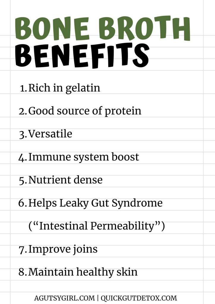 Bone broth benefits A Gutsy Girl agutsygirl.com