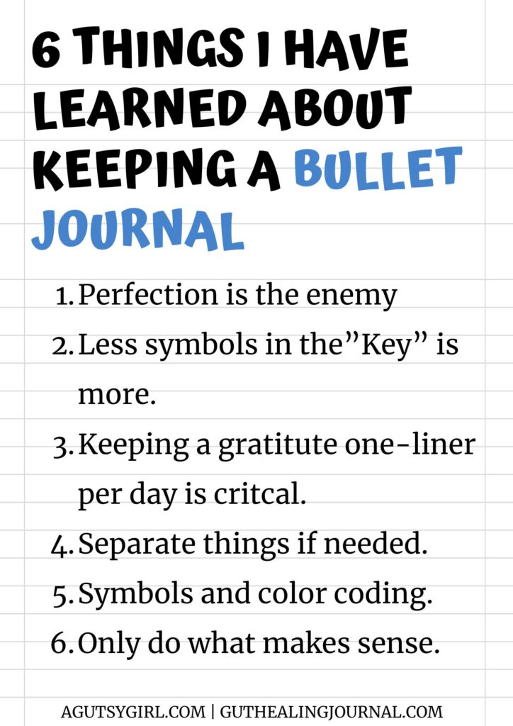 6 things i have learned about keeping a bullet journal agutsygirl.com