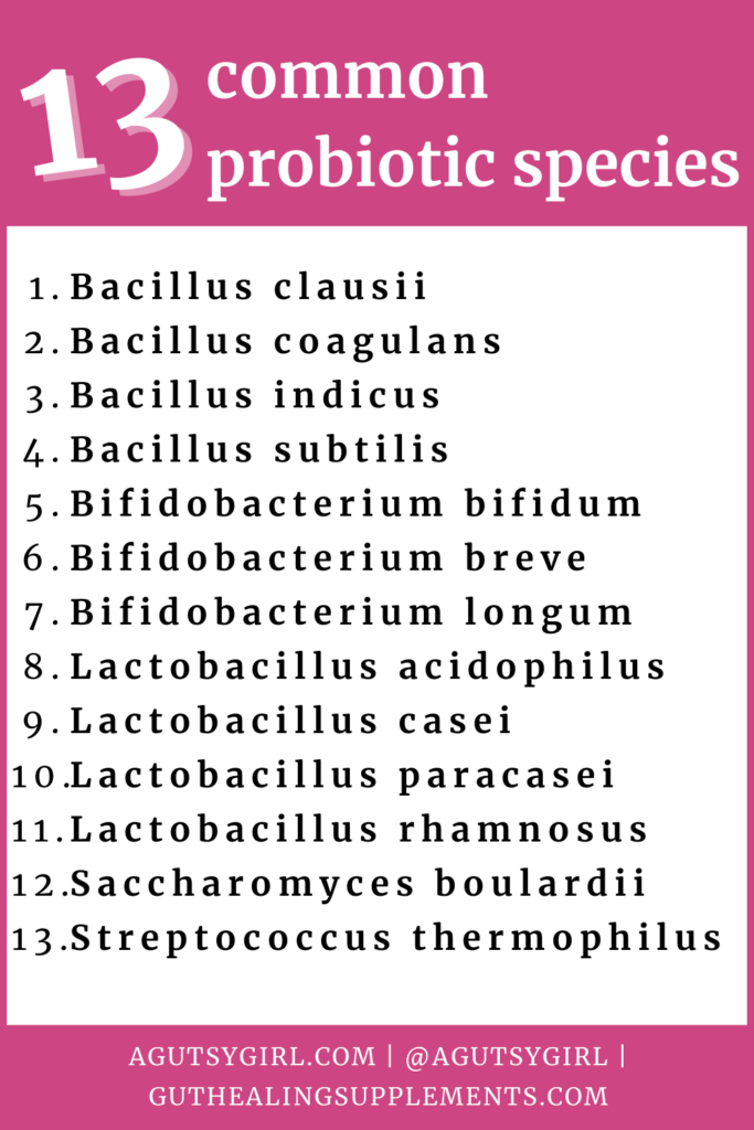 All About Probiotic Strains and Species agutsygirl.com #probiotic #lactobacillus