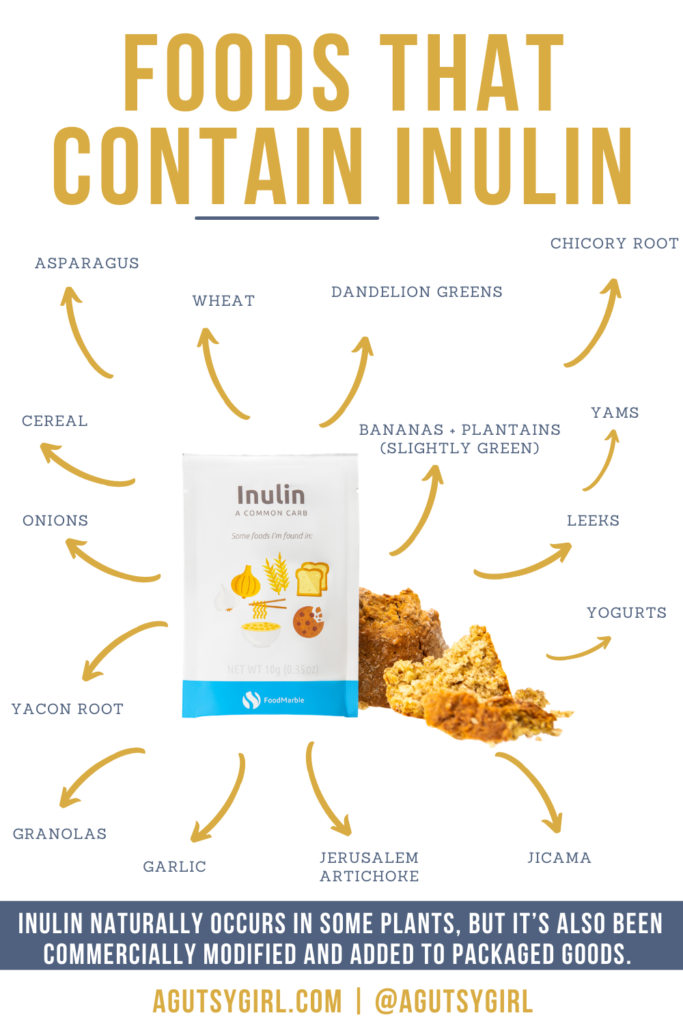 Foods that Contain Inulin agutsygirl.com #inulin #chicory #FODMAP