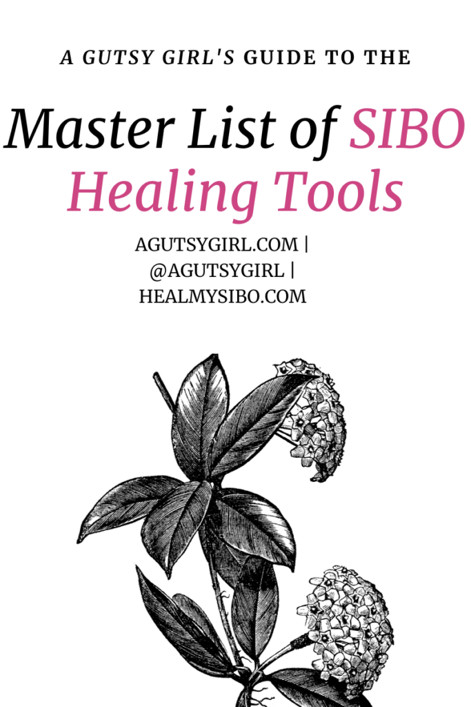 Master List of SIBO Healing Tools agutsygirl.com #sibo