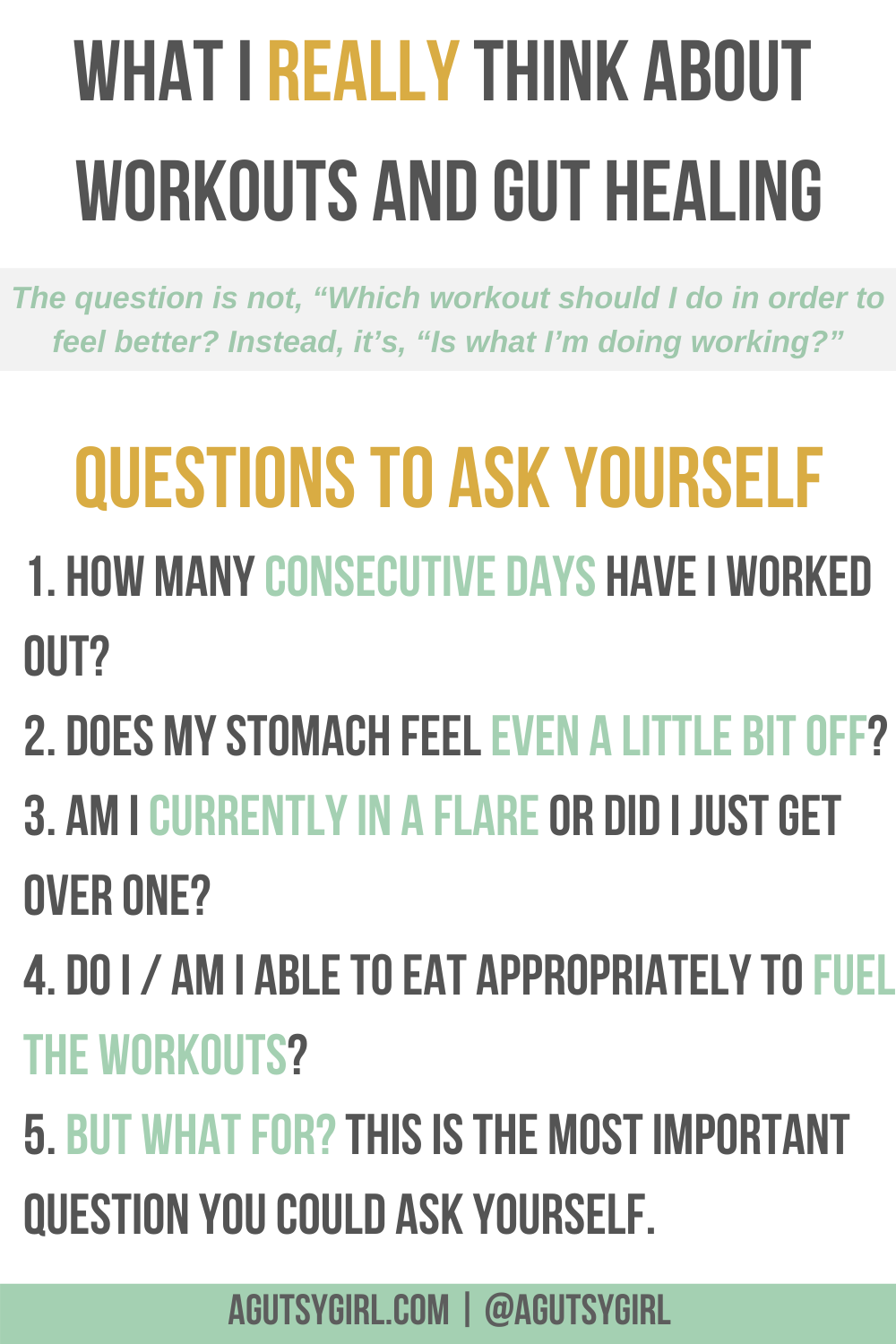 What I Really Think About Workouts and Gut Healing agutsygirl.com questions #agutsygirl #workouts #fitness #guthealth