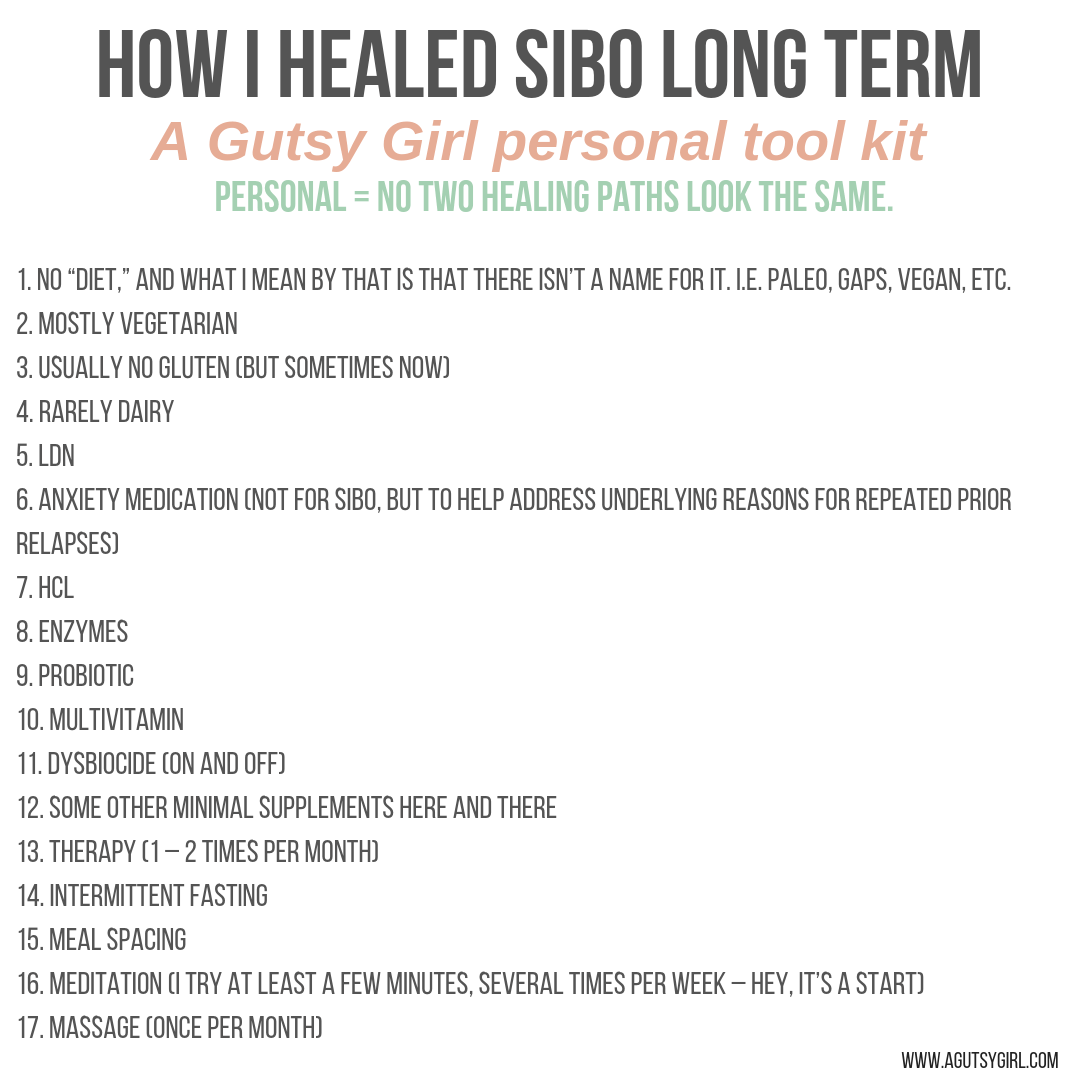 how i healed long term sibo tools agutsygirl.com #SIBO #guthealth #supplements