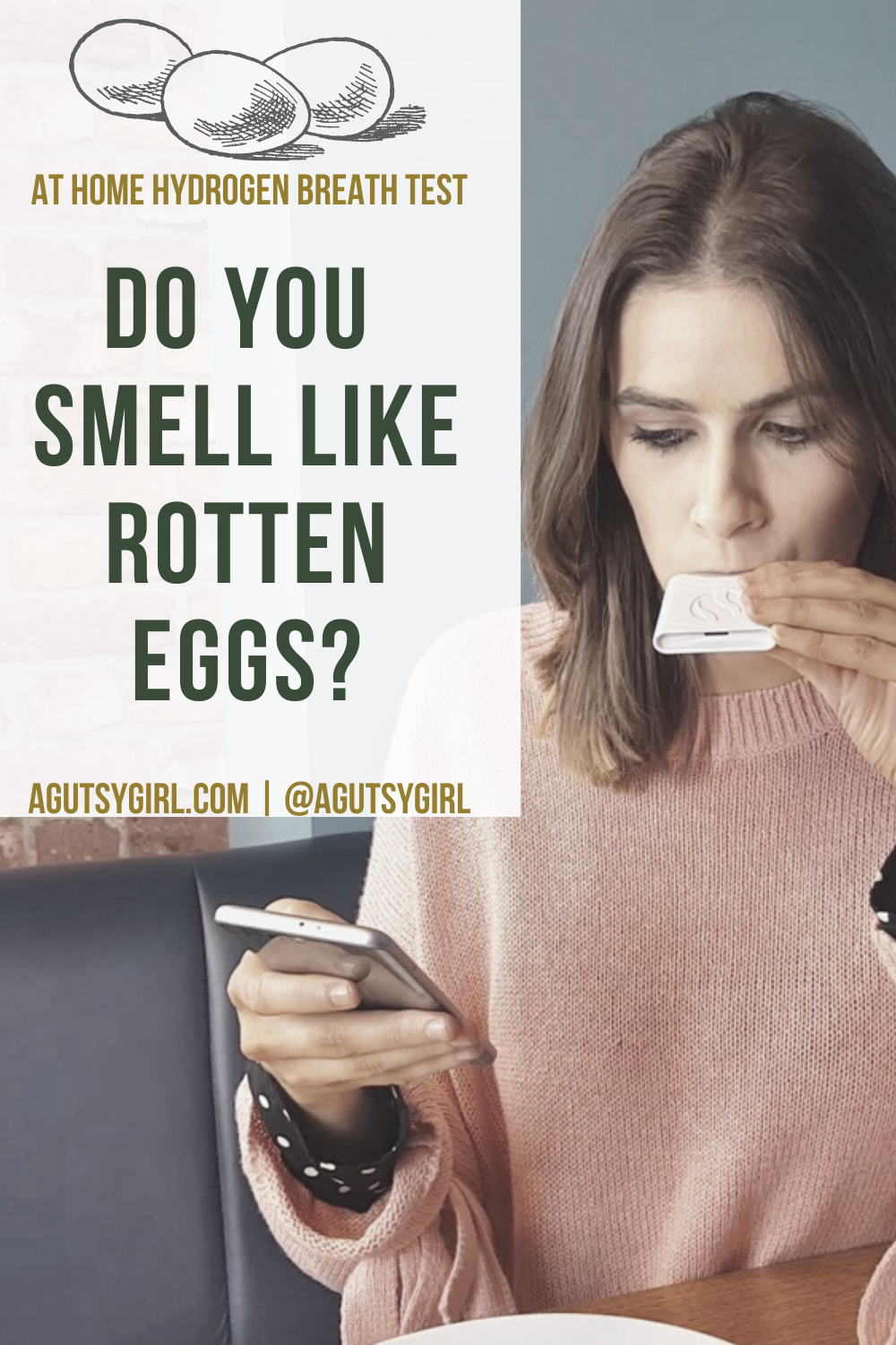 Do You Smell Like Rotten Eggs agutsygirl.com FoodMarble breath test #foodmarble #SIBO #breathtest #foodintolerance