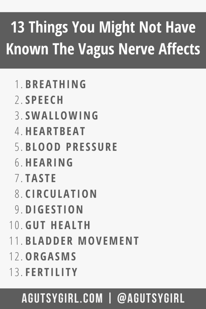 What is the Vagus Nerve agutsygirl.com #vagusnerve #gutbrain 13 things