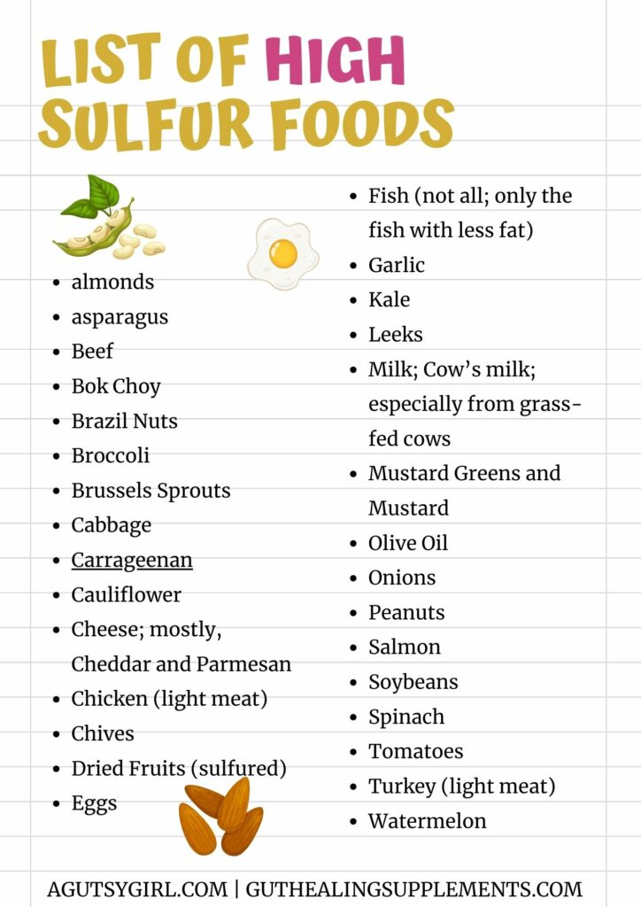 list of high sulfur foods agutsygirl.com