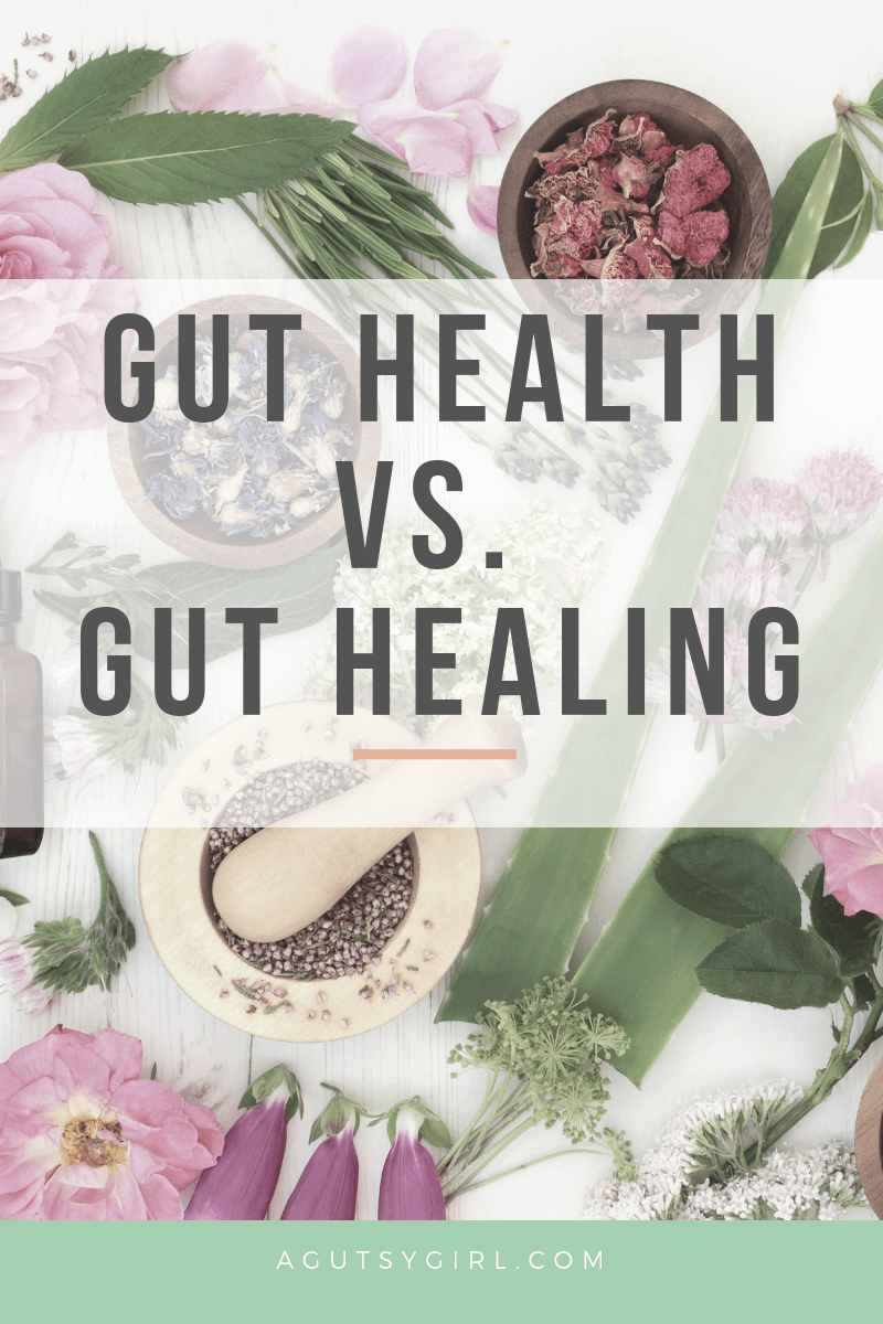 Gut Health vs. Gut Healing agutsygirl.com #guthealth IBS IBD #healing #ibs
