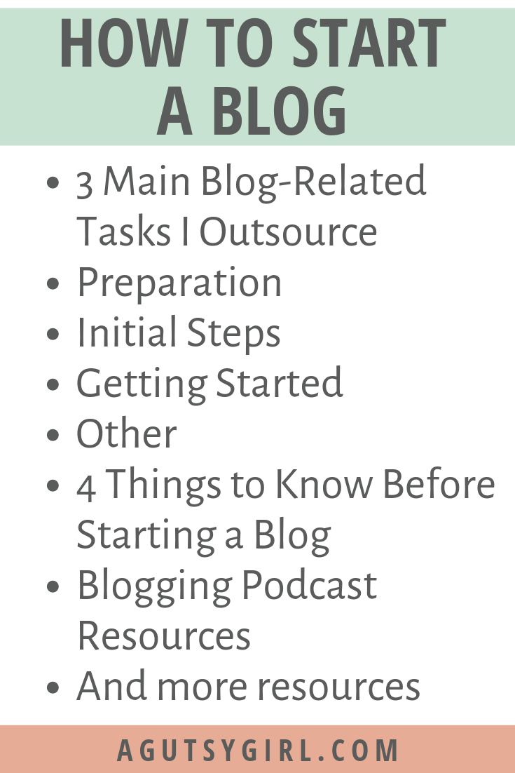 How to Start a Blog agutsygirl.com #blog #blogging #howto