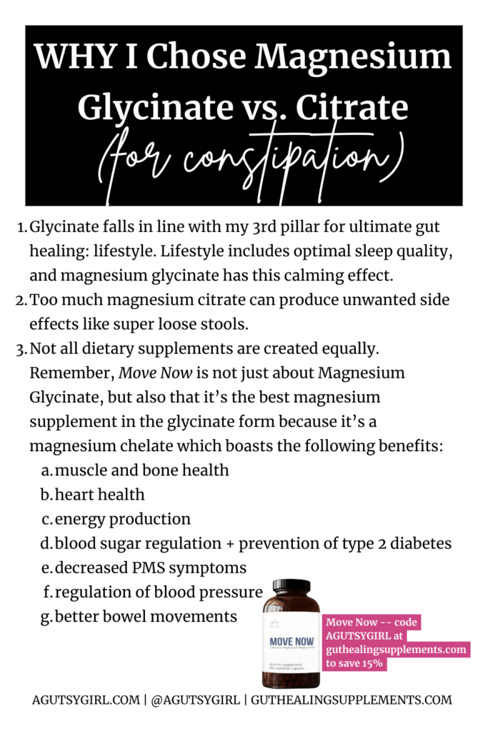 WHY I Chose Glycinate vs. Citrate agutsygirl.com #magnesium #magnesiumcitrate
