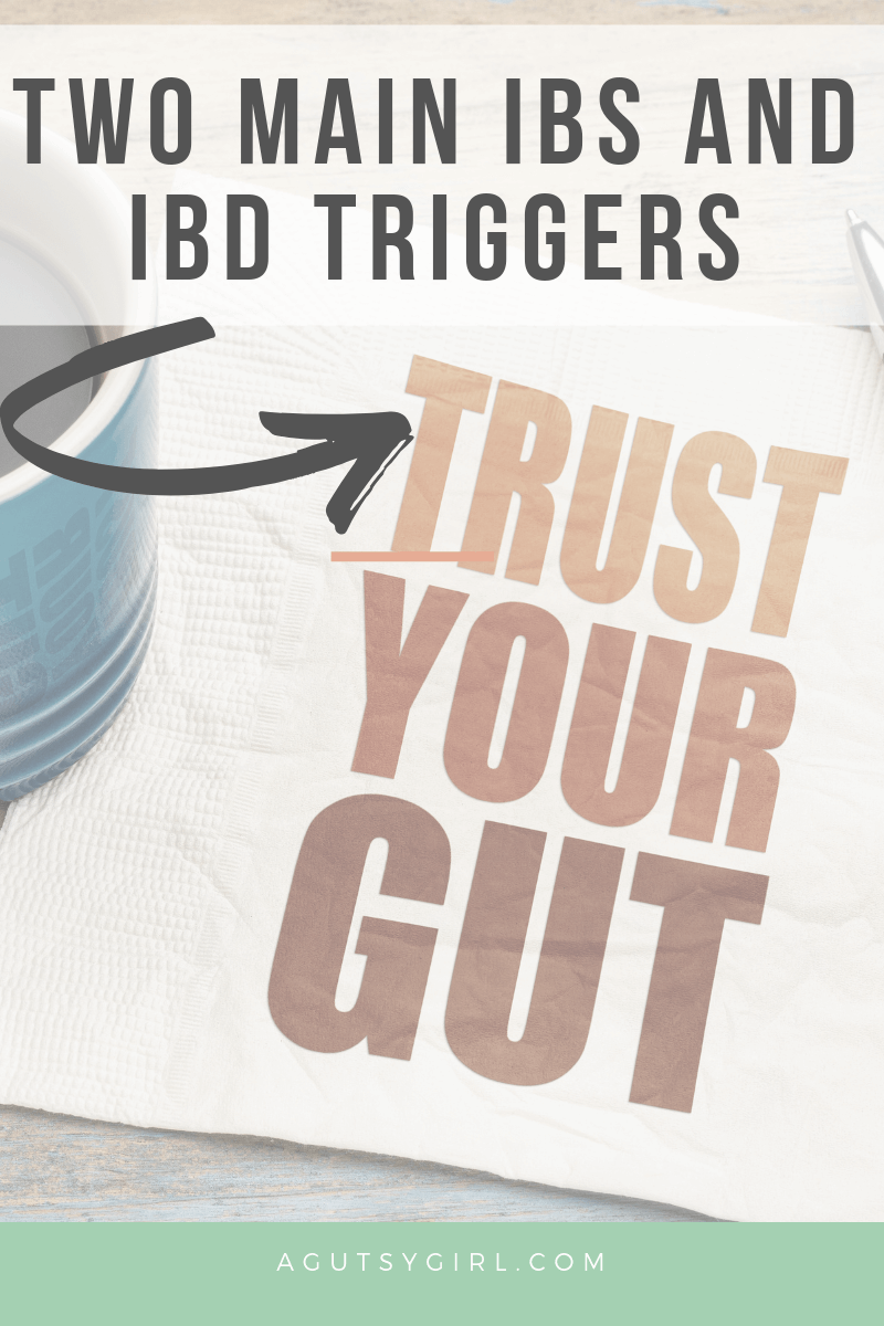 Two Main IBS and IBD Triggers agutsygirl.com #guthealth #IBS #stress #autoimmune