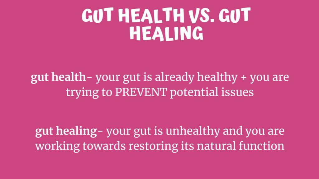 Gut health vs gut healing guthealingelevated.com