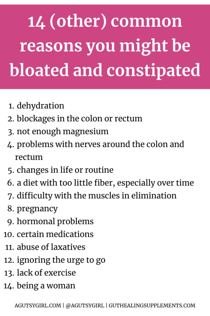 Bloating after exercise 14 common reasons you might be bloated and constipated agutsygirl.com #bloating #constipation #bloat