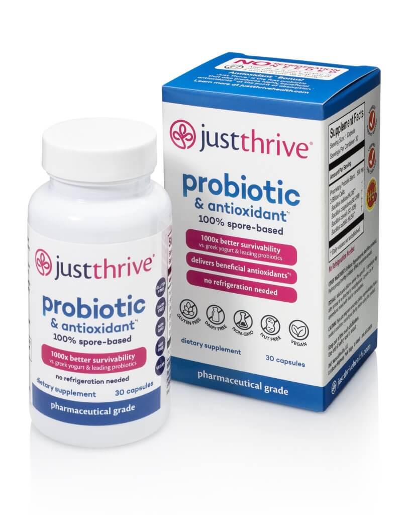 Just Thrive Probiotic Fight a Virus By Boosting Gut health agutsygirl.com #virus #guthealth