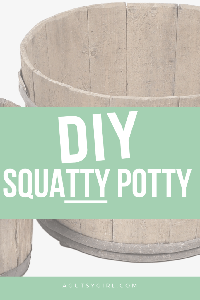 DIY Squatty Potty agutsygirl.com #guthealth #squattypotty #agutsygirl