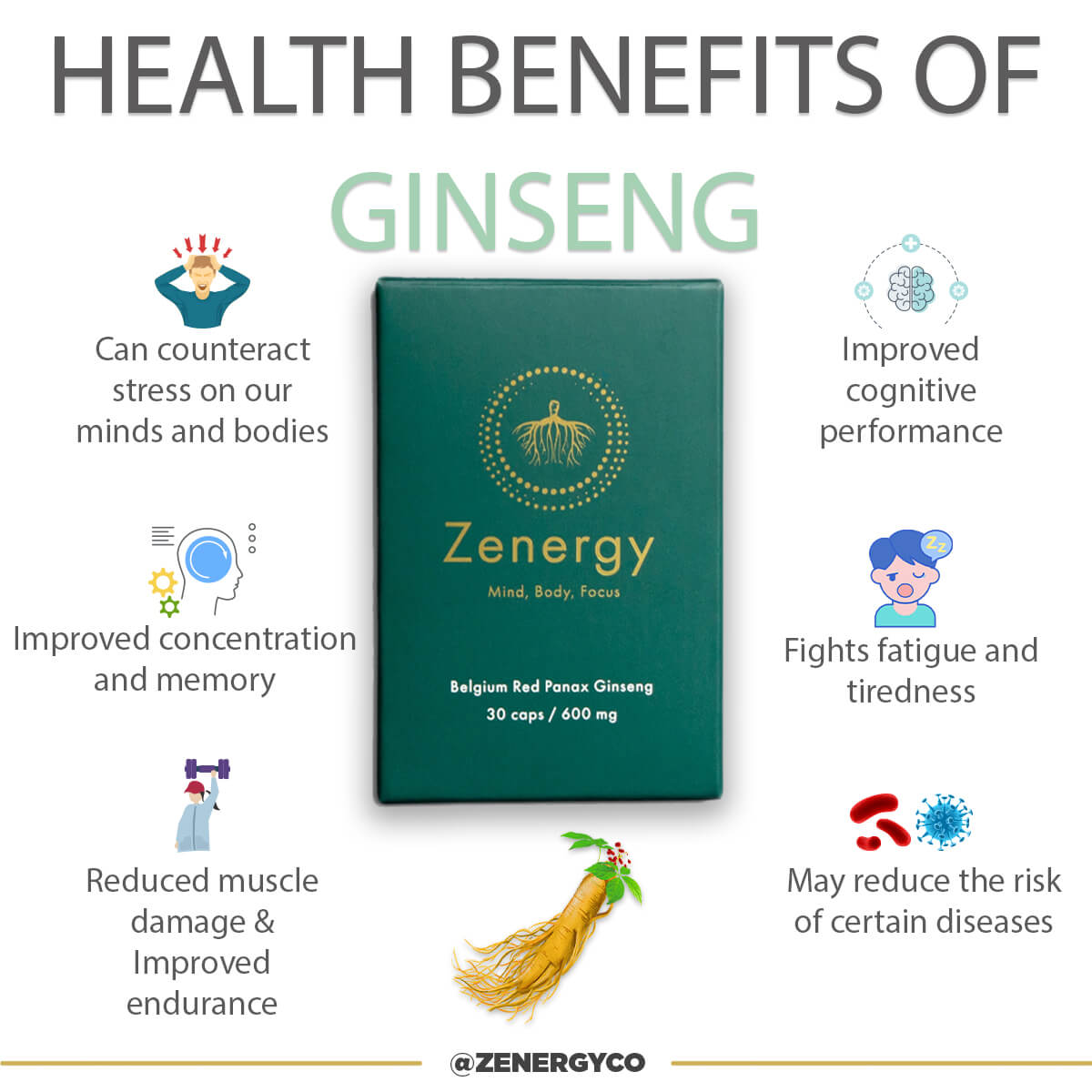 Health Benefits of Ginseng agutsygirl.com Ginseng and Gut Health #ginseng #panaxginseng #guthealth #adaptogen