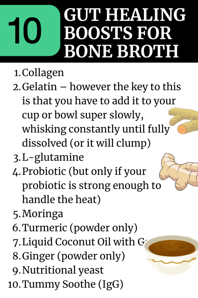 10 Gut Healing Boosts for Bone Broth agutsygirl.com