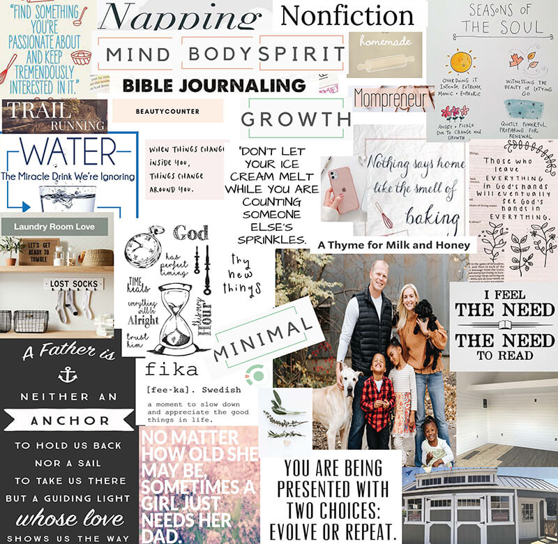 Digital Vision Board 2020 How to create a digital vision board agutsygirl.com #newyearsgoals #visionboard