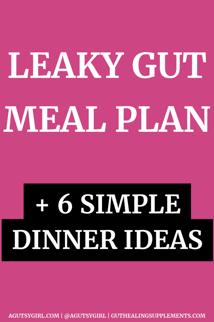 Leaky Gut Meal plan dinner ideas agutsygirl.com