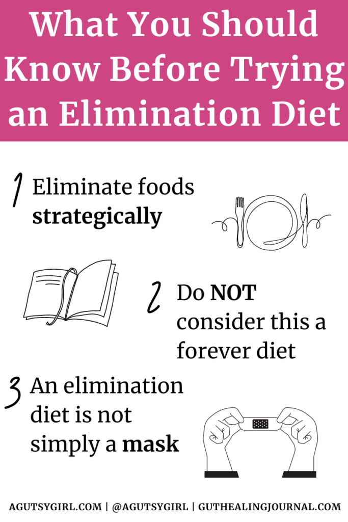 What you should know before trying an elimination diet agutsygirl.com #eliminationdiet #ibs