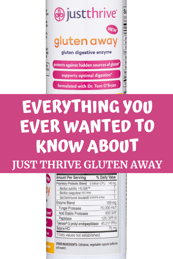 Just Thrive Gluten Away agutsygirl.com