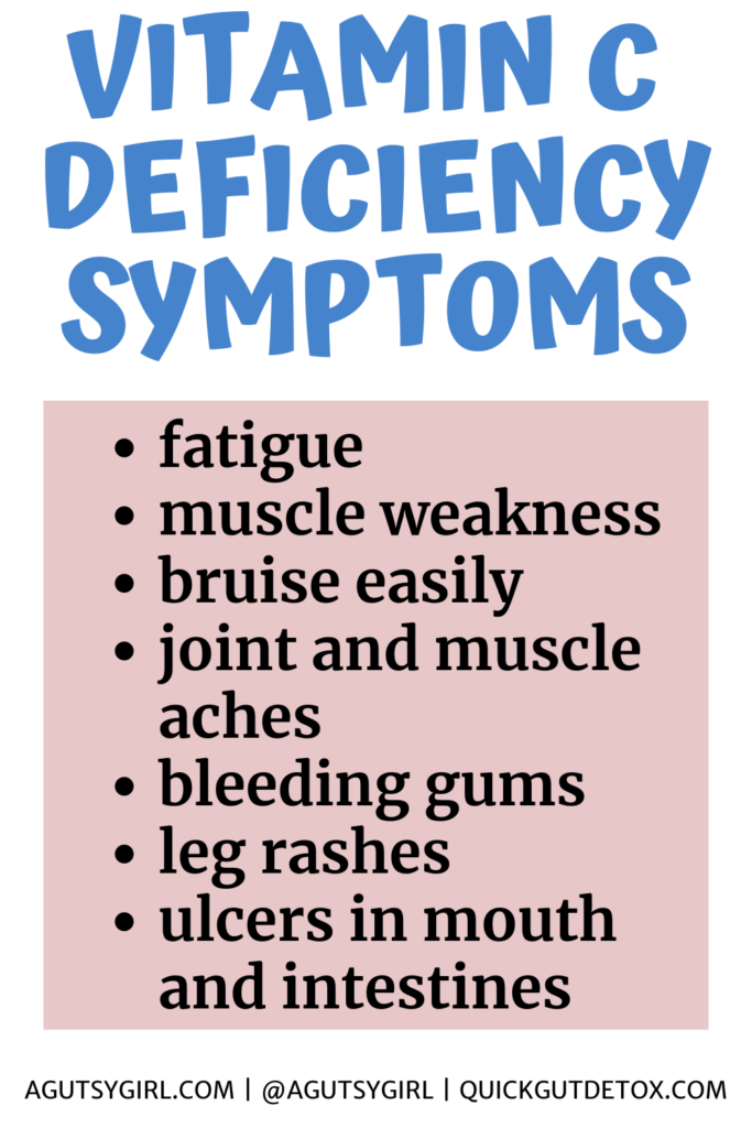 Vitamin C Deficiency Symptoms agutsygirl.com