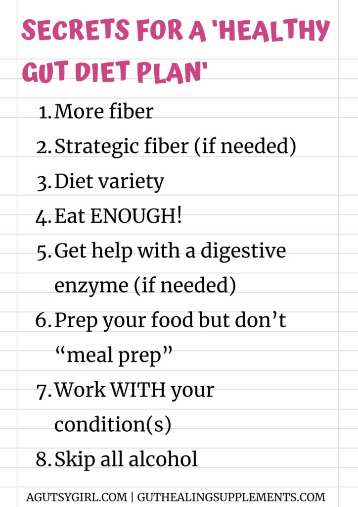Secrets for a healthy gut diet plan A Gutsy Girl agutsygirl.com