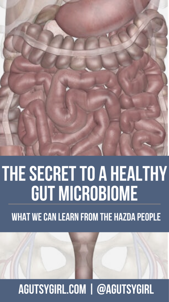 The Secret to a Healthy Gut Microbiome Hazda agutsygirl.com #microbiome #gut