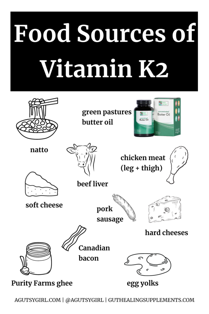 Best Vitamin K2 Supplements (+What Does Vitamin K2 Have to Do with the Gut) agutsygirl.com #vitamink #vitamind