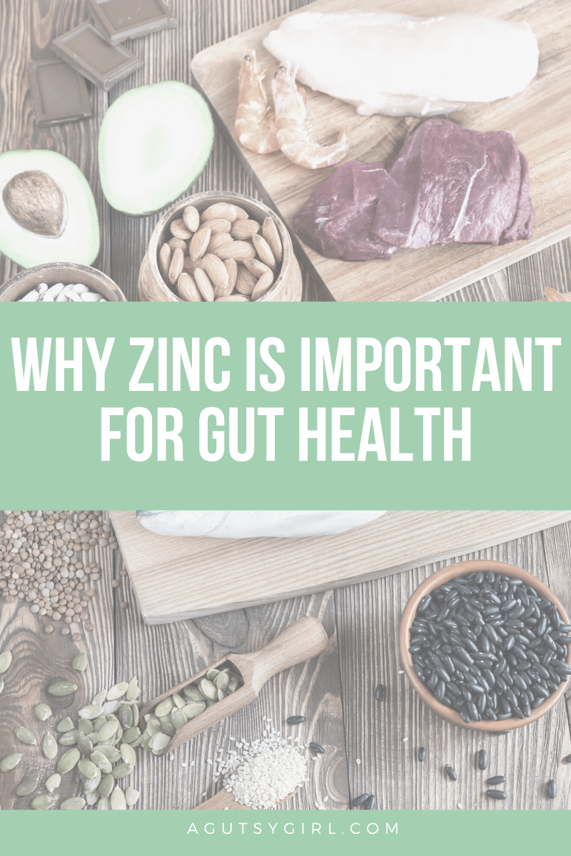 Why Zinc is Important for Gut Health agutsygirl.com #zinc #guthealth #minerals #supplements