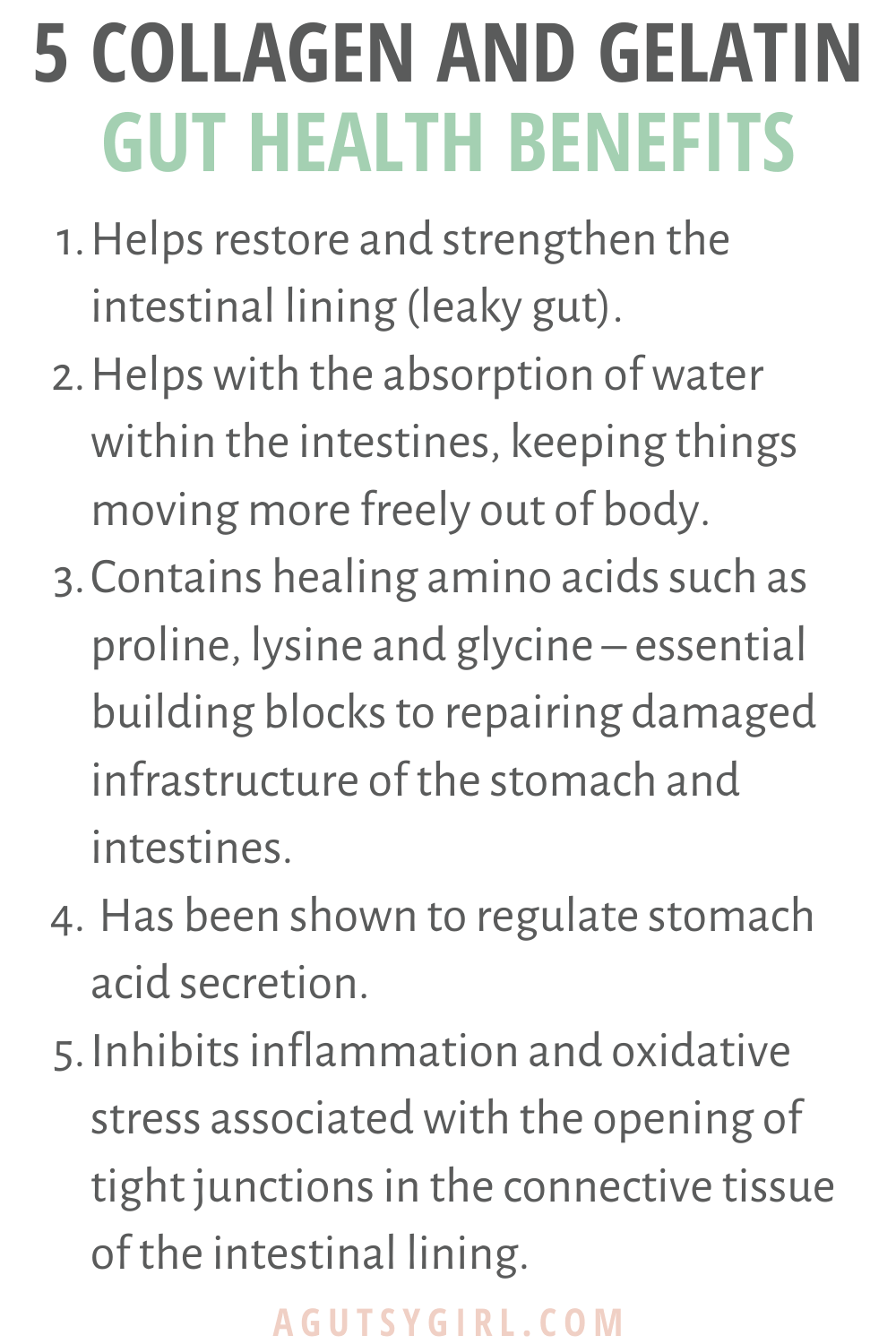 collagen gelatin benefits