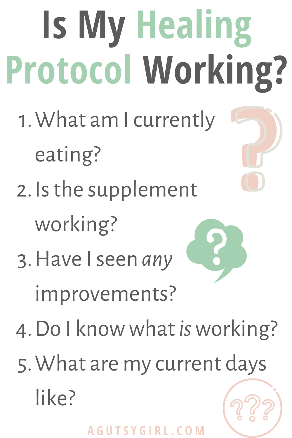 Is My Healing Protocol Working agutsygirl.com #guthealth #immunesystem #healing