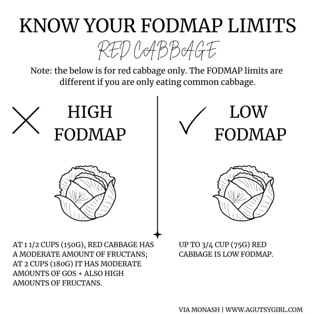 cabbage red healmysibo.com FODMAPs