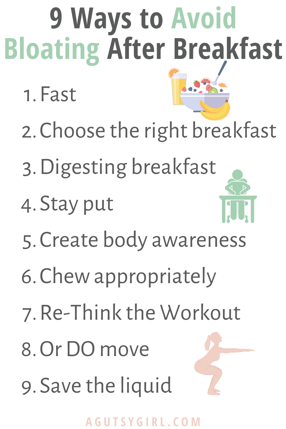 9 Ways to Avoid Bloating After Breakfast - A Gutsy Girl®