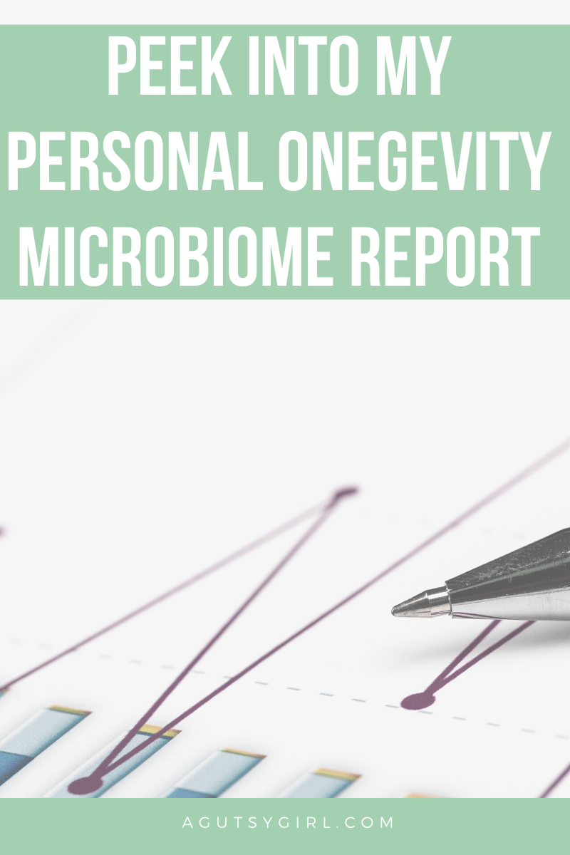 Peek Into My Personal Onegevity Microbiome Report agutsygirl.com #guthealth #microbiome #healthtesting