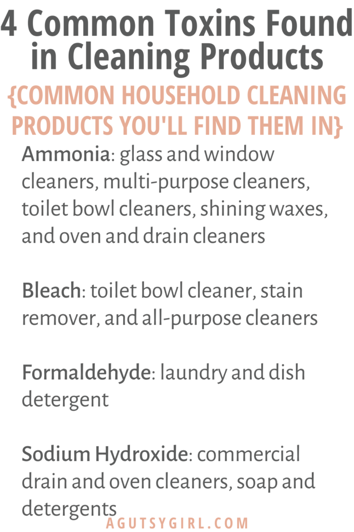 4 Common Toxins Found in Cleaning Products - A Gutsy Girl®