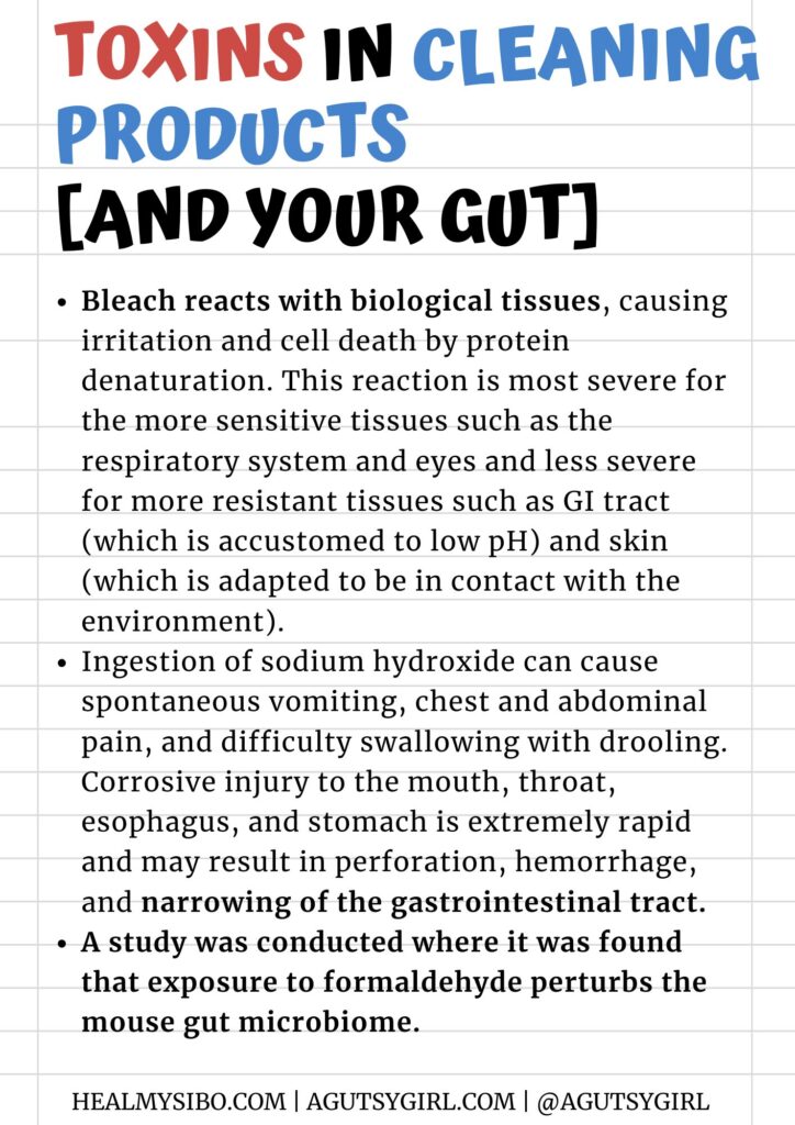 Toxins in Cleaning Products and Your Gut agutsygirl.com