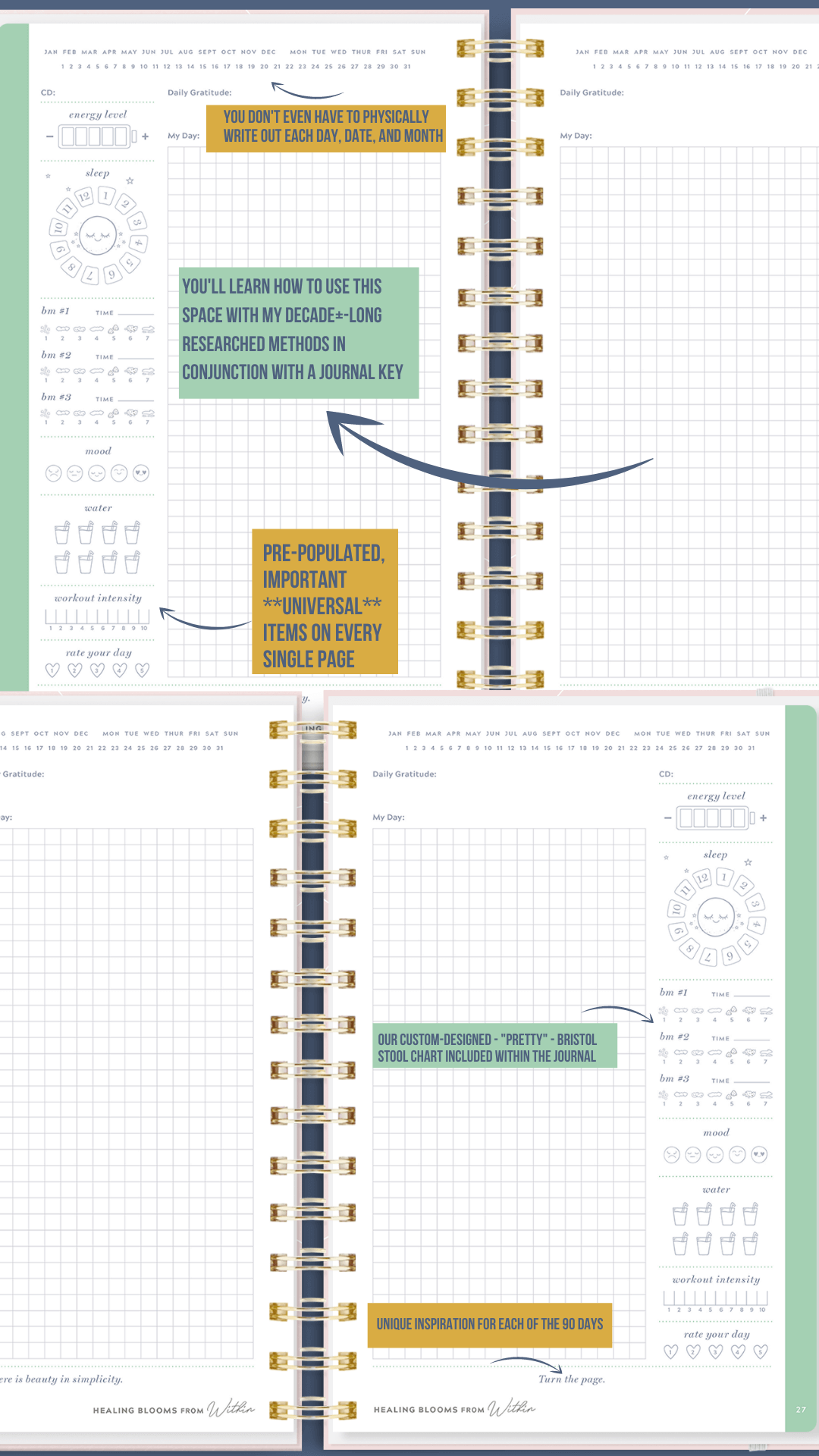 Food Journal Templates Don't Work agutsygirl.com #foodjournal #foodjournals #eliminationdiet 3