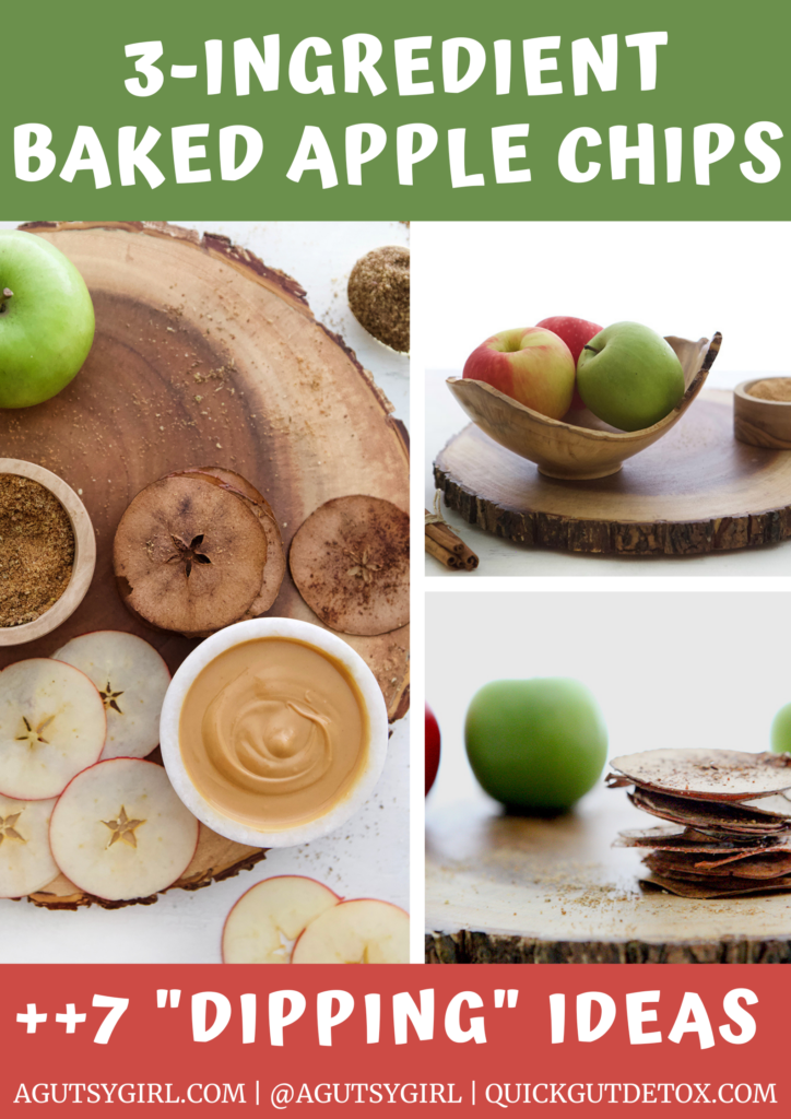 3-Ingredient Baked Apple Chips agutsygirl.com