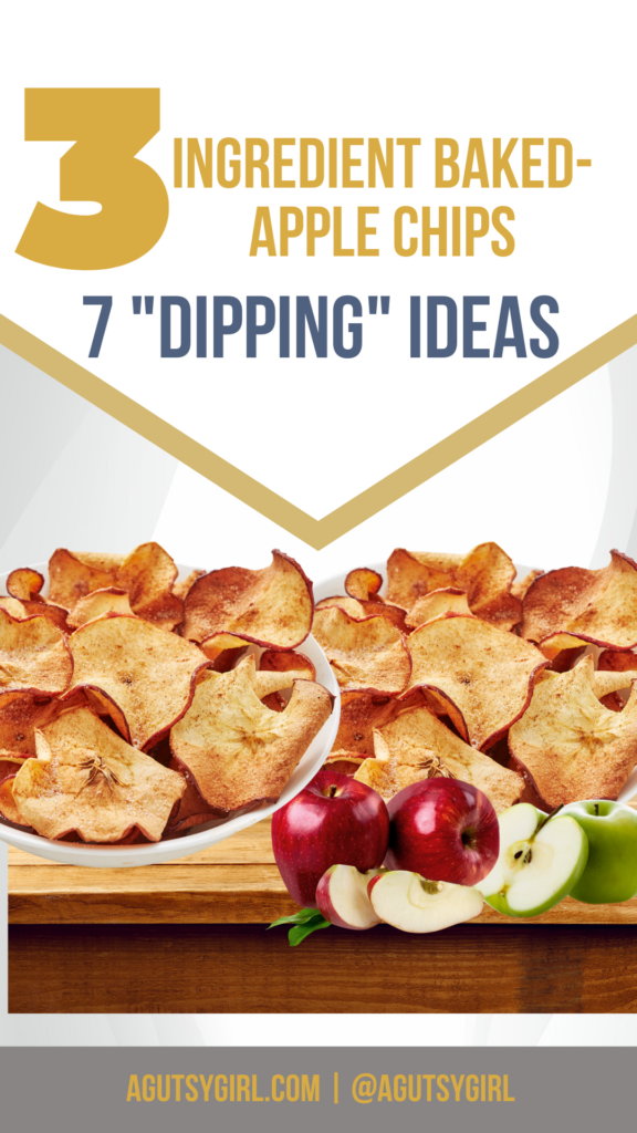 Bare Apple Chips {copycat} agutsygirl.com #applechips #apples #driedfruit dips