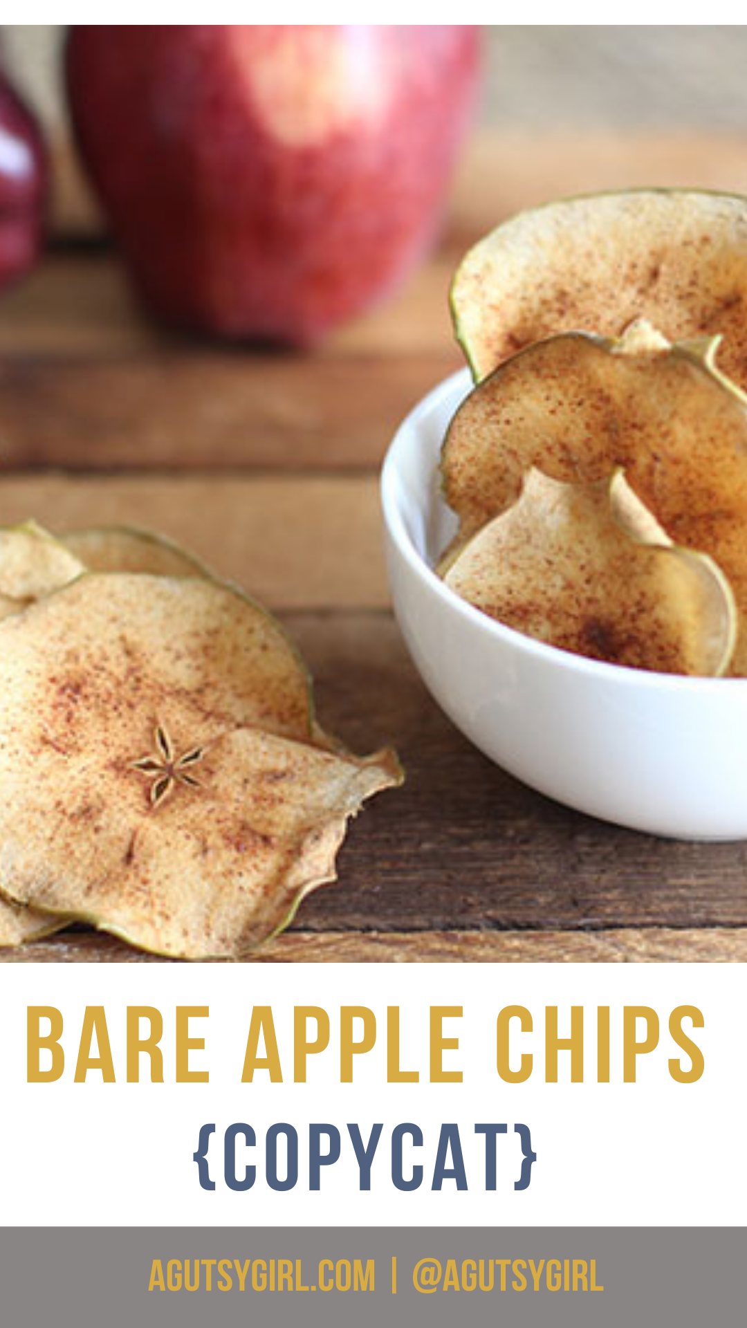 Candied Apple Chips - Baked Apple Chips - Fake Ginger