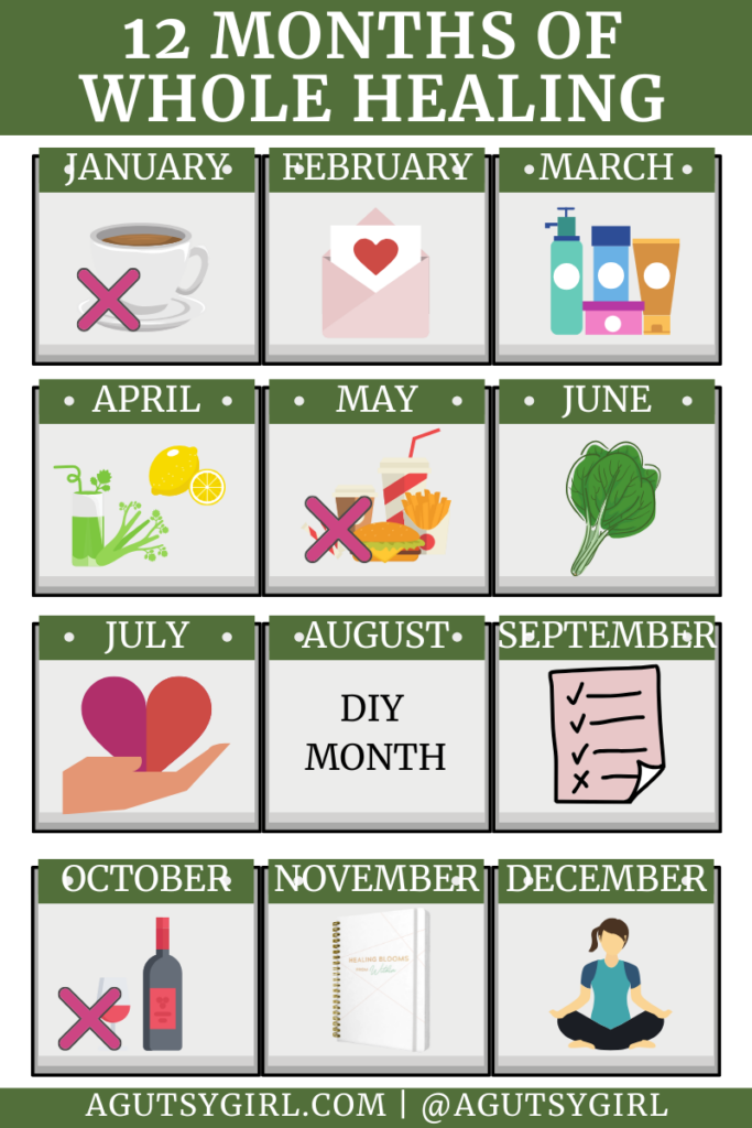 12 month calendar whole healing agutsygirl.com