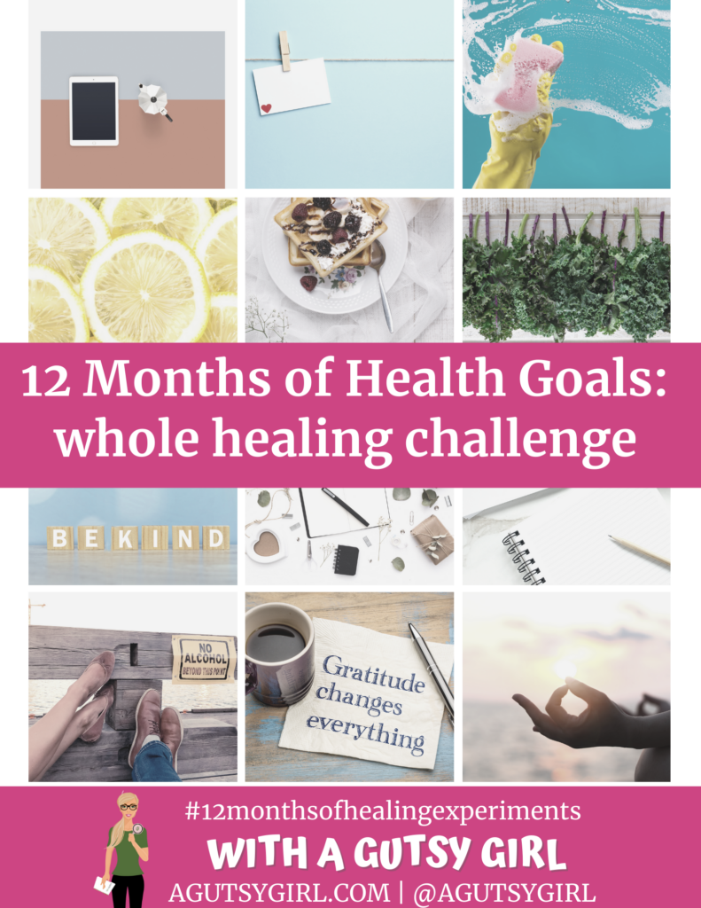 12 months of health goals with agutsygirl.com