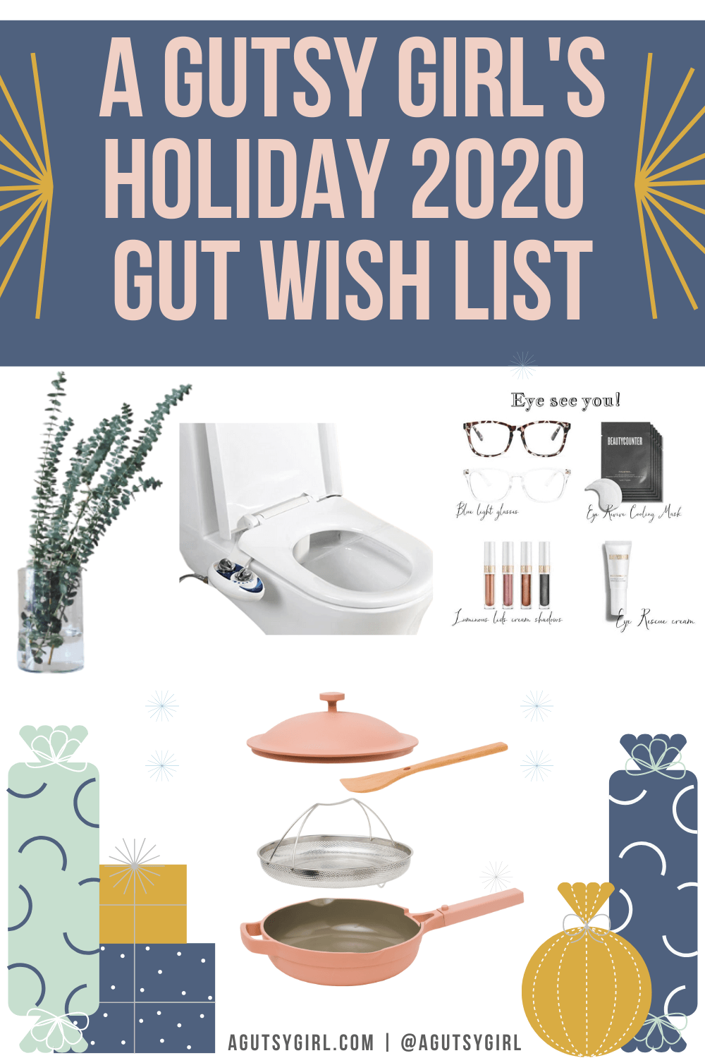 A Gutsy Girl Holiday 2020 Gut Wish List agutsygirl.com #holidaywishlist #wishlist #newyear