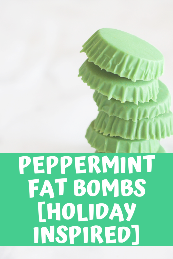 Keto Peppermint Fat Bombs holiday inspired agutsygirl.com