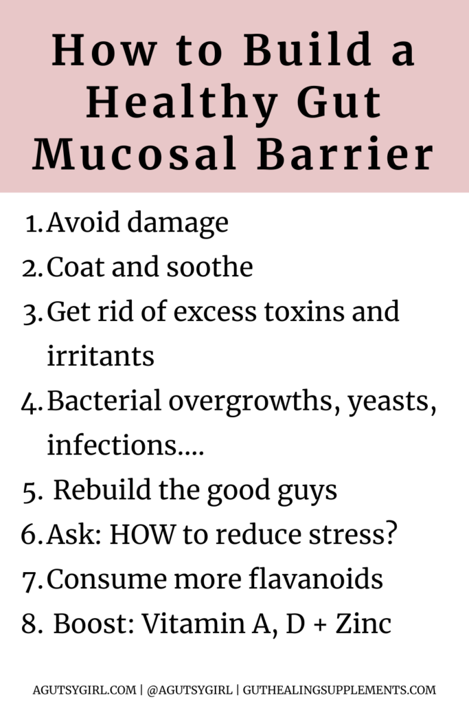 How to Build a Healthy Mucosal Barrier agutsygirl.com #gutlining #guthealth