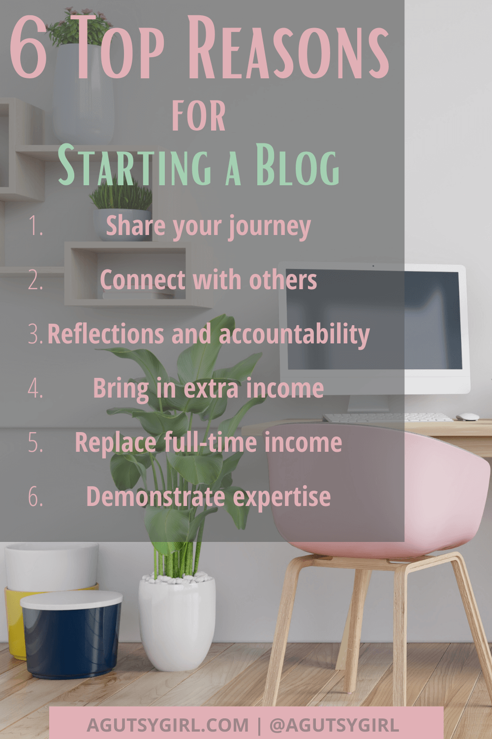 How to Start a Blog that actually makes money 6 top reasons health and wellness agutsygirl.com #blogging #howtostartablog #onlinebusiness #IIN