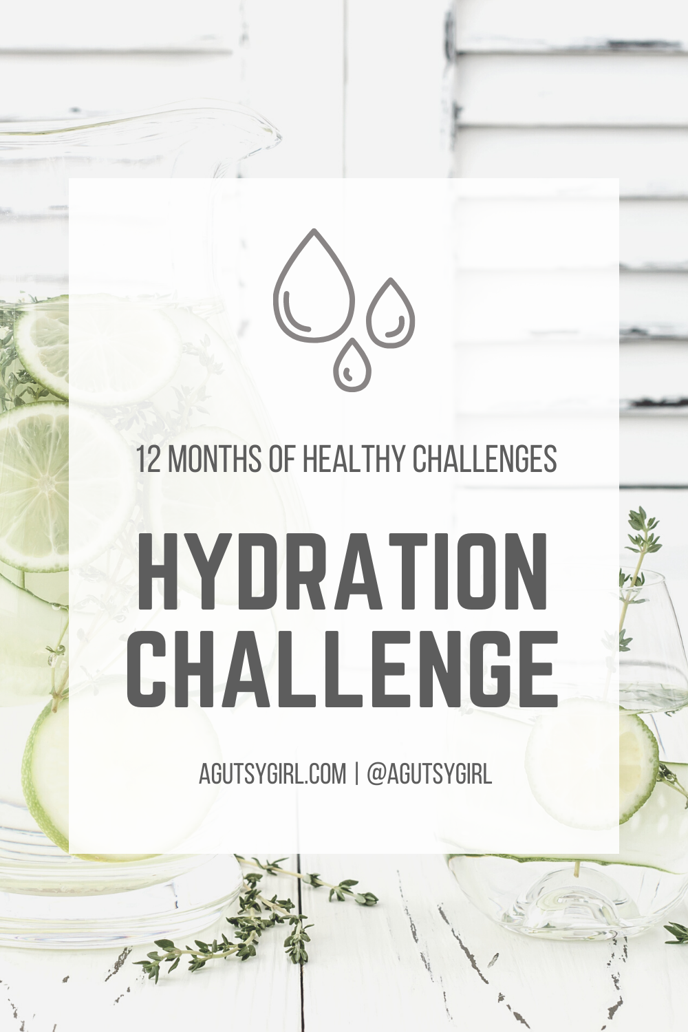 Hydration Definition and hydration challenge agutsygirl.com #hydration #water #healthychallenge