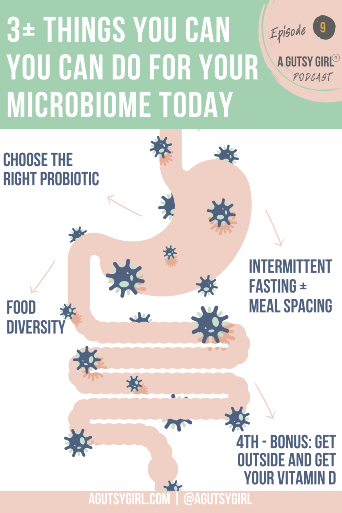 Gut Definition Top 3 things you can do for your microbiome today Kiran Krishnan agutsygirl.com #healthpodcast #microbiome #intermittentfasting