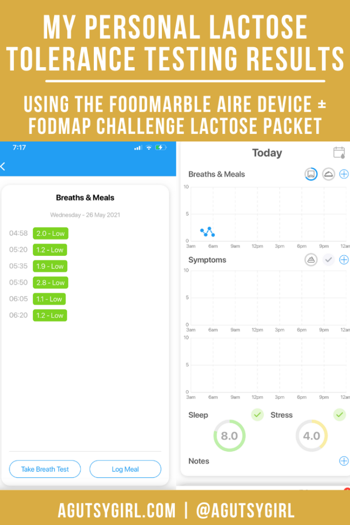 Lactose Elimination Challenge agutsygirl.com FODMAP FoodMarble #lactose #lactoseintolerant #FODMAPs